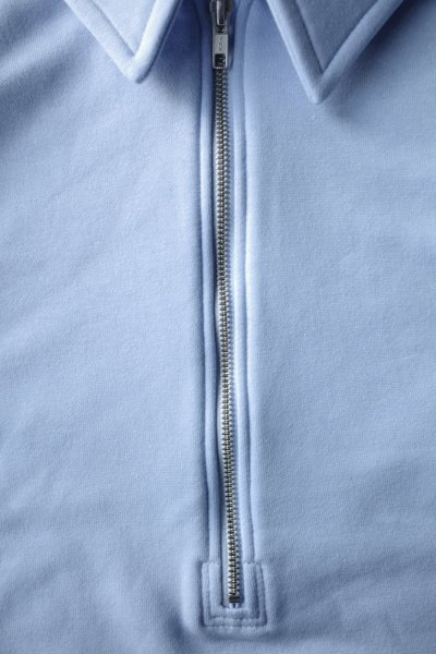 画像3: FOLL superfine cotton sweat halfzip・blue