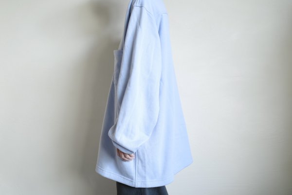 画像13: FOLL       superfine cotton sweat shirt blouson・blue (13)