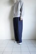 画像13: FOLL       khadi cotton stripe pants・navy (13)