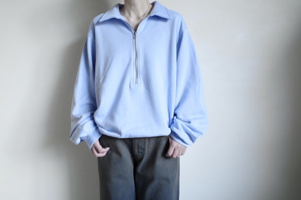 画像19: FOLL       superfine cotton sweat halfzip・blue (19)