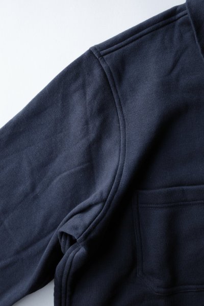 画像3: FOLL       superfine cotton sweat shirt blouson・navy