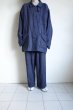 画像17: FOLL       khadi cotton stripe pants・navy (17)