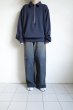 画像14: FOLL       superfine cotton sweat halfzip・navy (14)