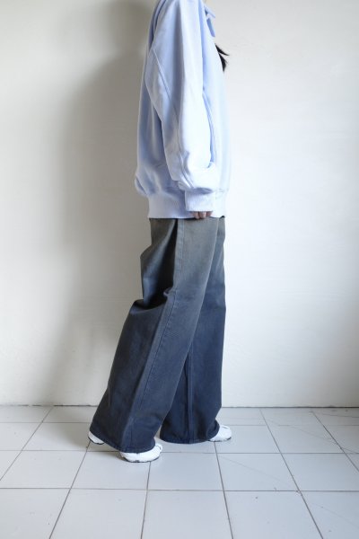 画像17: FOLL       superfine cotton sweat halfzip・blue (17)