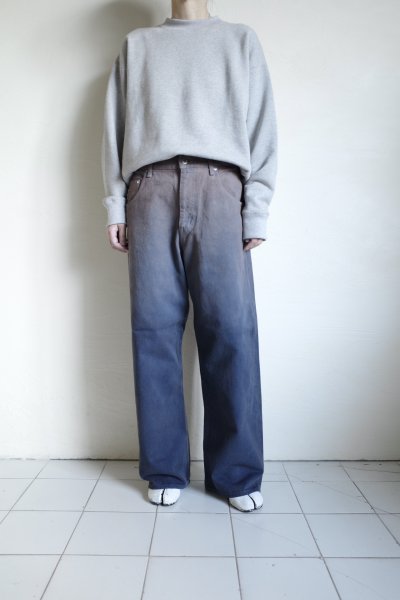 画像17: FOLL       indigo layer dye wardrobe jeans・brown (17)