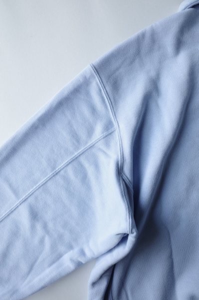 画像11: FOLL       superfine cotton sweat halfzip・blue (11)