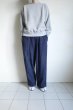 画像12: FOLL       khadi cotton stripe pants・navy (12)