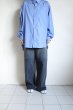 画像12: FOLL       washed broad daily shirt・blue (12)