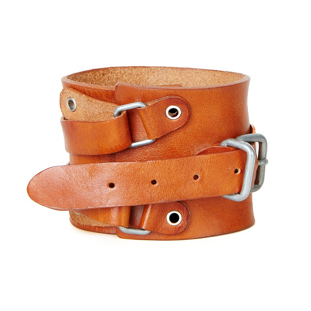 PEEL&LIFT leather wrist strap レザーリストバンド・camel - tity