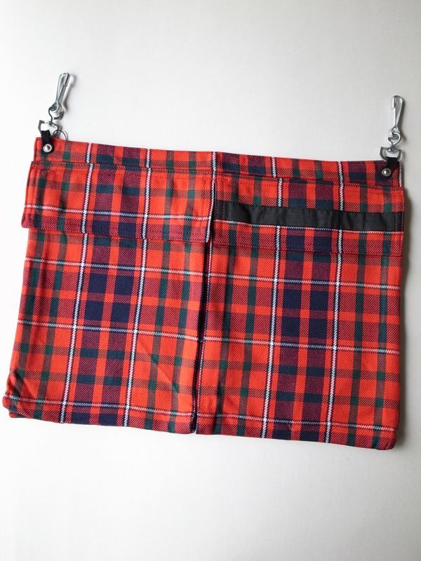 PEEL&LIFT pocket apron エプロンポーチ・red tartan - tity