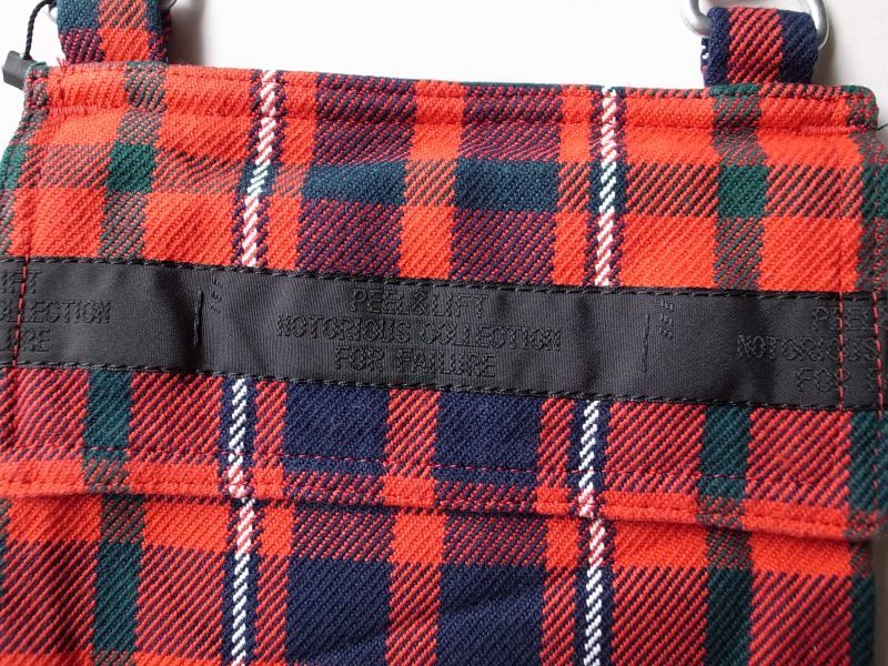 PEEL&LIFT chain pouch チェーンポーチ・red tartan - tity