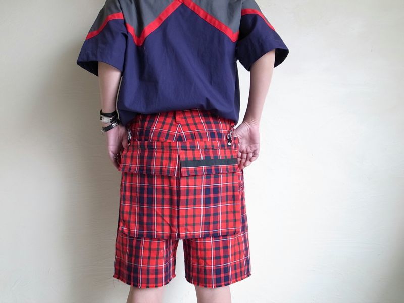 PEEL&LIFT pocket apron エプロンポーチ・red tartan - tity