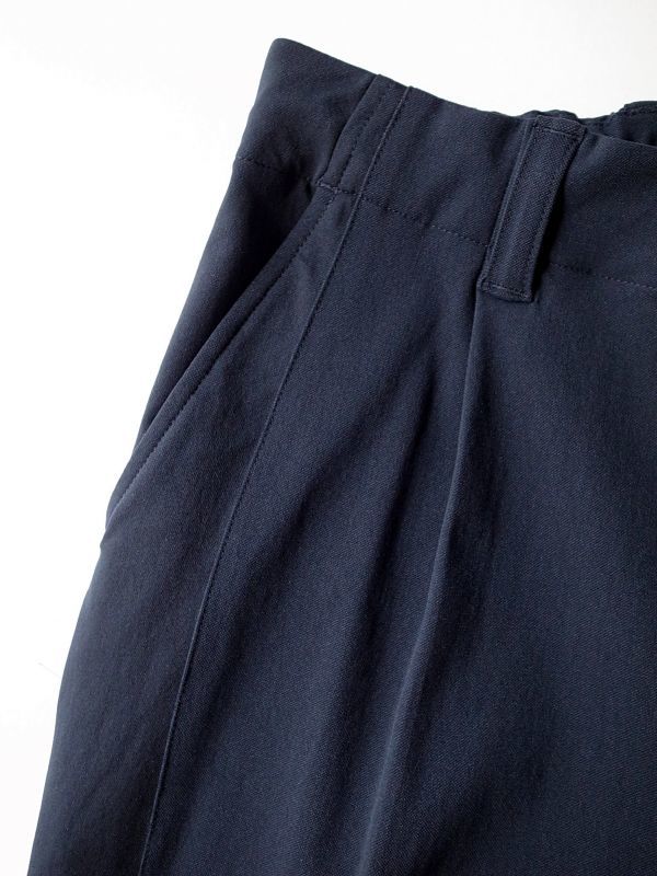 stein ONE TUCK TRACK EASY TROUSERS・DARK NAVY - tity