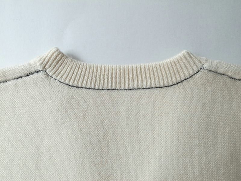 stein BACK DOUBLE KNIT VEST・OFF WHITE - tity