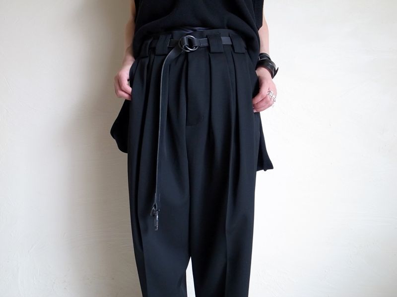stein 21ss DOUBLE WIDE TROUSERS - スラックス
