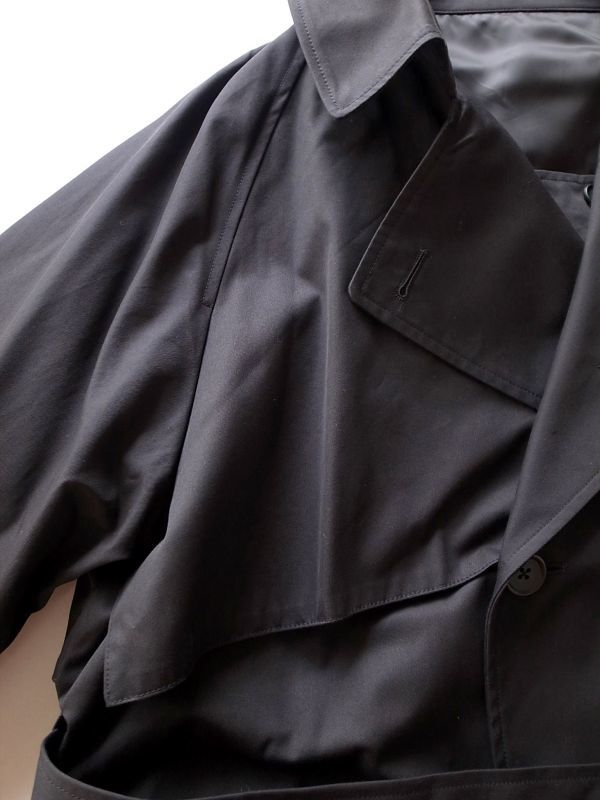 stein LAY OVERSIZED OVERLAP COAT・BLACK - tity