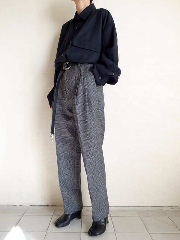 stein 19AW TWO TUCK WIDE TROUSERS - パンツ