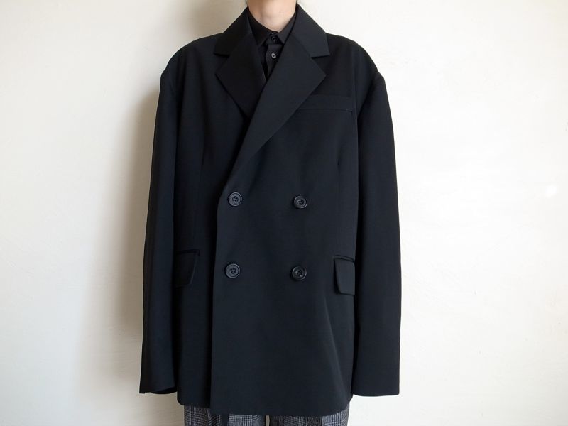 stein OVERSIZED DOUBLE BREASTED JACKET・BLACK - tity