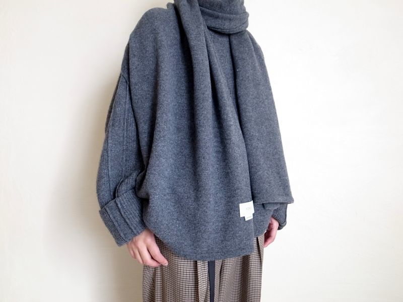 yoke 19aw ALPACA WOOL LONG STOLE・BEIGE | vrealitybolivia.com