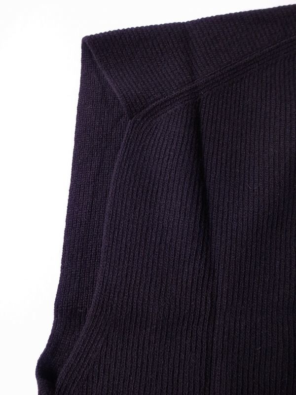 stein LAY DEEP V NECK KNIT LS・BLACK - tity