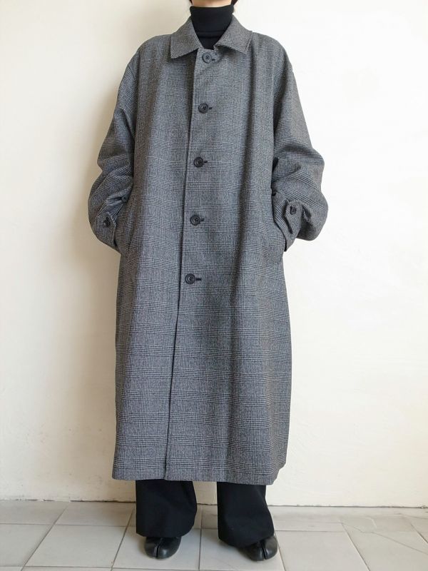 stein OVER SLEEVE INVESTIGATED COAT・GLEN CHECK - tity