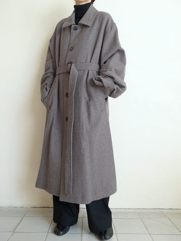 stein OVER SLEEVE INVESTIGATED COAT・GUN CLUB CHECK - tity