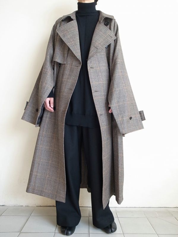 stein19AW LAY OVERSIZED OVERLAP COAT | www.myglobaltax.com