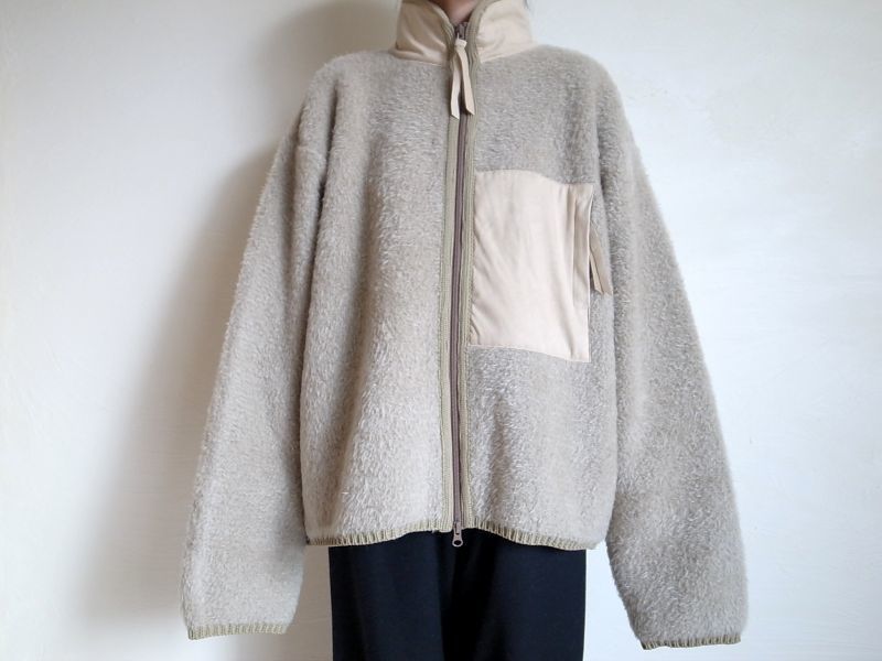 YOKE 19AW 3G BRITISH KNIT FLEECE BLOUSONSANDBEIGEサイズ