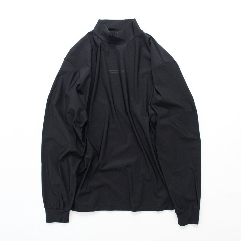 stein OVERSIZED HIGH NECK LS・BLACK - tity