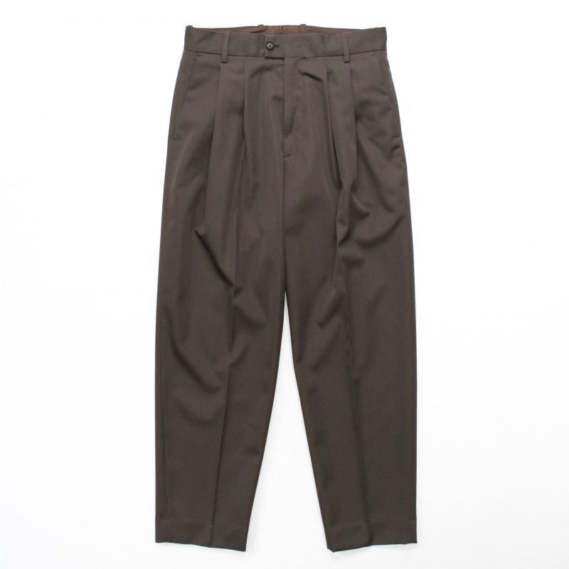 stein wide tapered trousers_a brown