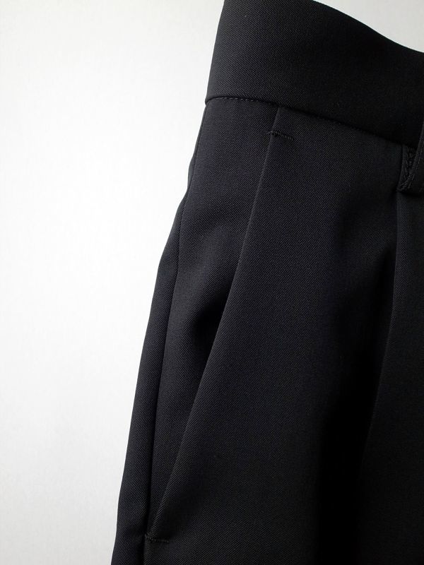 stein WIDE TAPERED TROUSERS_A・BLACK - tity
