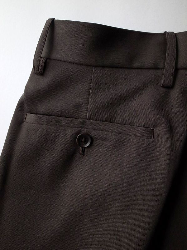 stein WIDE TAPERED TROUSERS_A・BROWN - tity