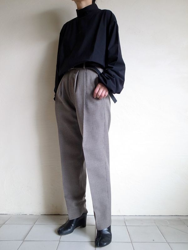 stein WIDE TAPERED TROUSERS_A・GUN CLUB CHECK - tity