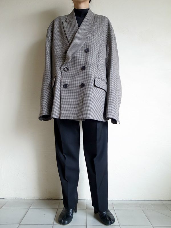 stein OVERSIZED DOUBLE BREASTED JACKET・GUN CLUB CHECK - tity
