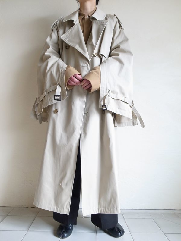 stein DOUBLE SHADE TRENCH COAT・BEIGE