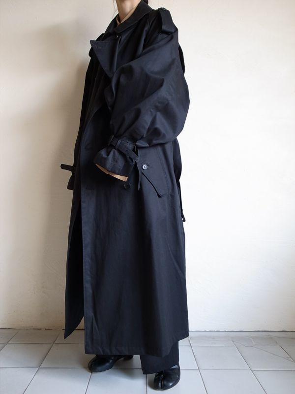stein DOUBLE SHADE TRENCH COAT・BLACK - tity