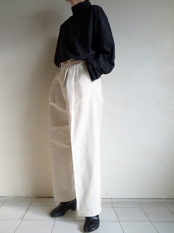 stein WIDE STRAIGHT TROUSERS・-minus - スラックス