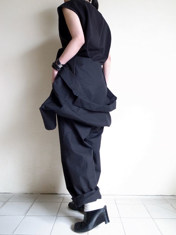 stein】Oversized Zip Jumpsuit black 22aw - パンツ