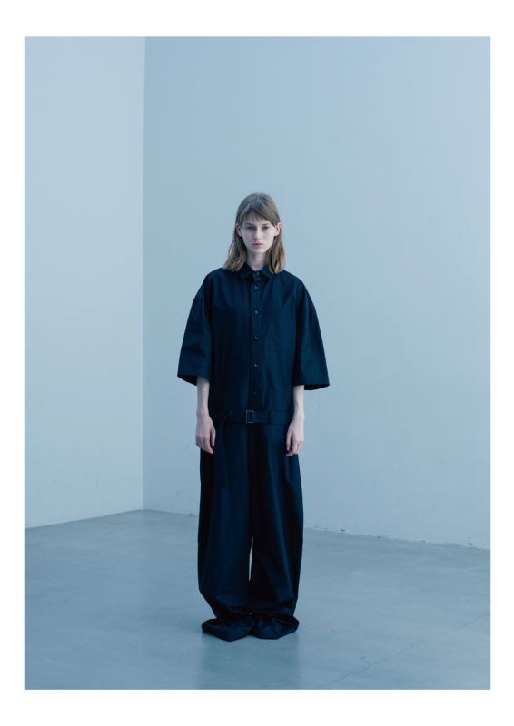 stein OVERSIZED HALF SLEEVE JUMP SUIT・BLACK - tity