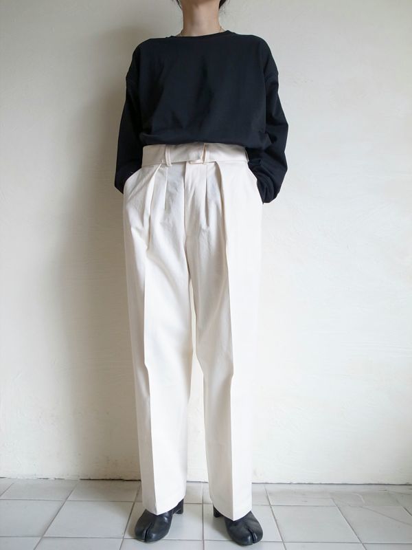stein DOUBLE WAIST WIDE TROUSERS | eclipseseal.com