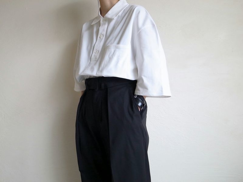 stein POLO HALF SLEEVE SHIRT・OFF WHITE - tity