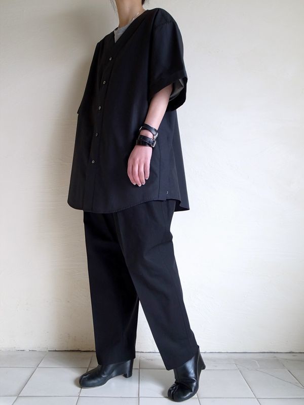 stein OVERSIZED LESS SS SHIRT・BLACK - tity