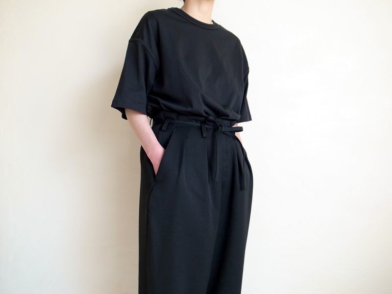 SOSHI OTSUKI ソウシオオツキ OFFICER TROUSERS WOOL・BLACK - tity