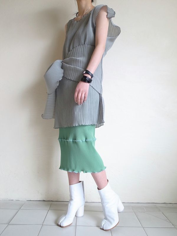 サイズ交換対象外 kotoha yokozawa todo pleats mini dress - 通販
