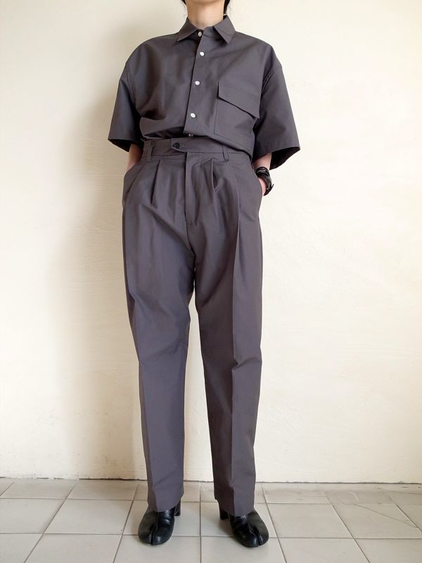 stein WIDE TAPERED TROUSERS_B・CONCRETE - tity