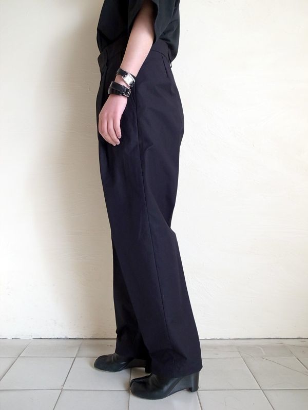 stein WIDE TAPERED TROUSERS_B・DARK NAVY - tity