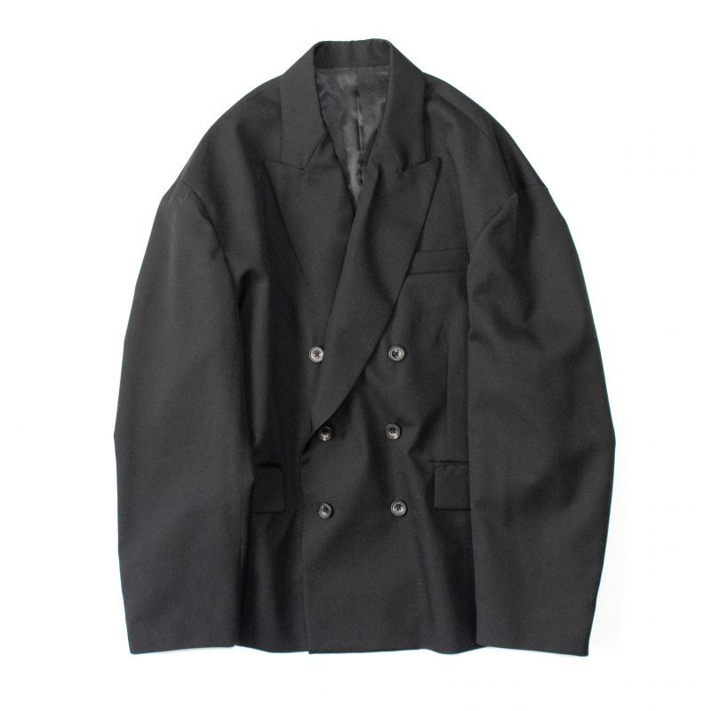 stein OVERSIZED DOUBLE BREASTED JACKET・BLACK - tity