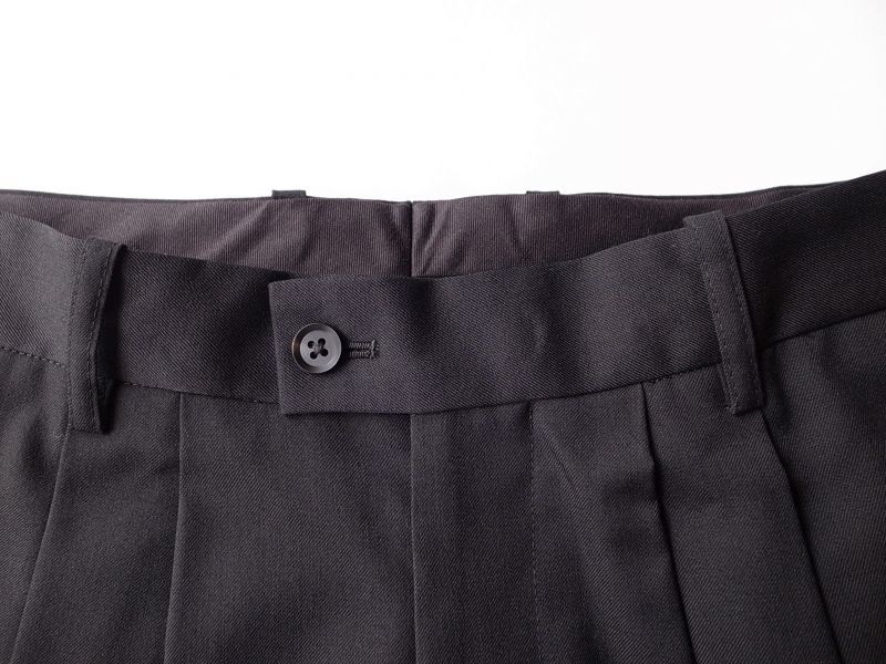 stein WIDE TAPERED TROUSERS・BLACK