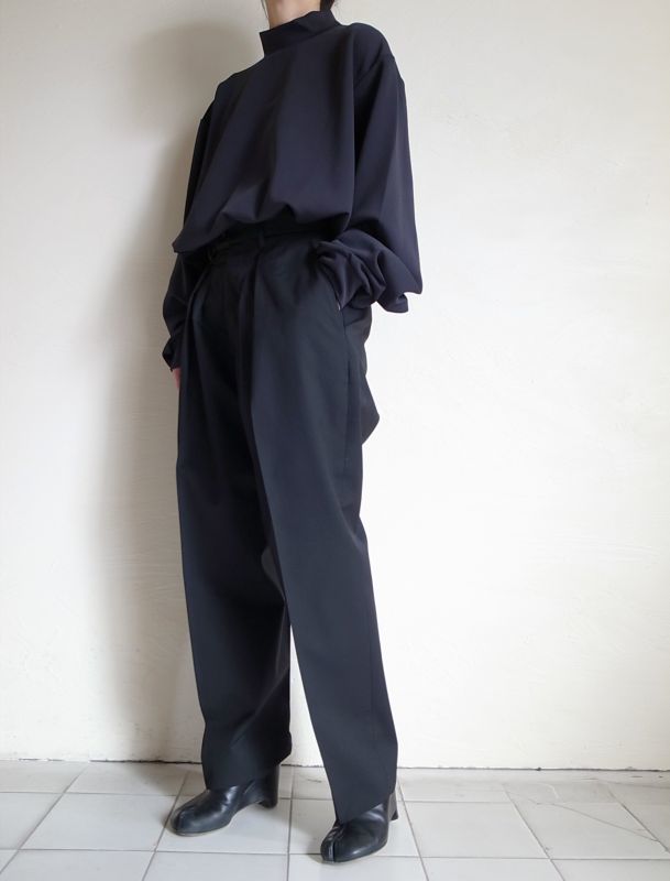 stein 21ss EX WIDE TAPERED TROUSERS