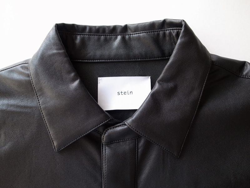 stein OVERSIZED PULL OVER SHIRT・LEATHER - tity